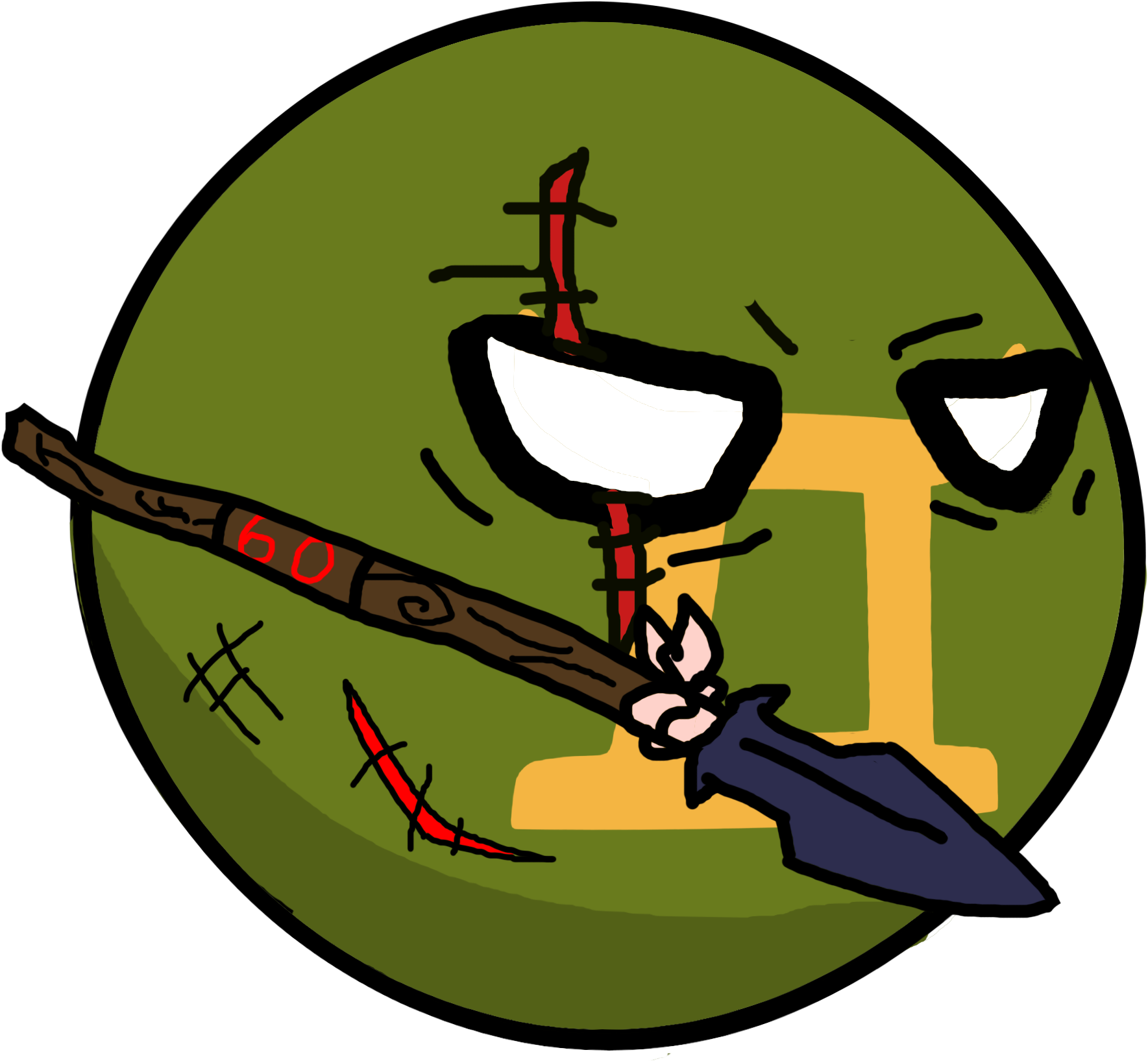 Civilizationballnumber 60 - - Cartoon Dinosaur Clipart (2000x2000), Png Download