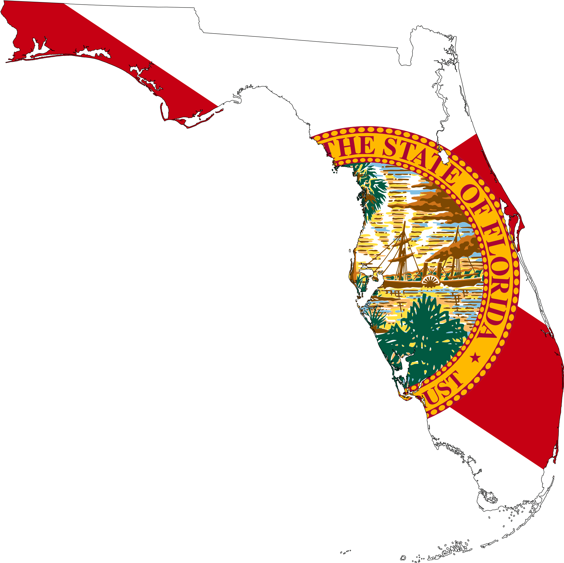 As Part Of Our Expansion Plan, Back In 2015 We Incorporated - Florida With Flag Clipart (700x698), Png Download