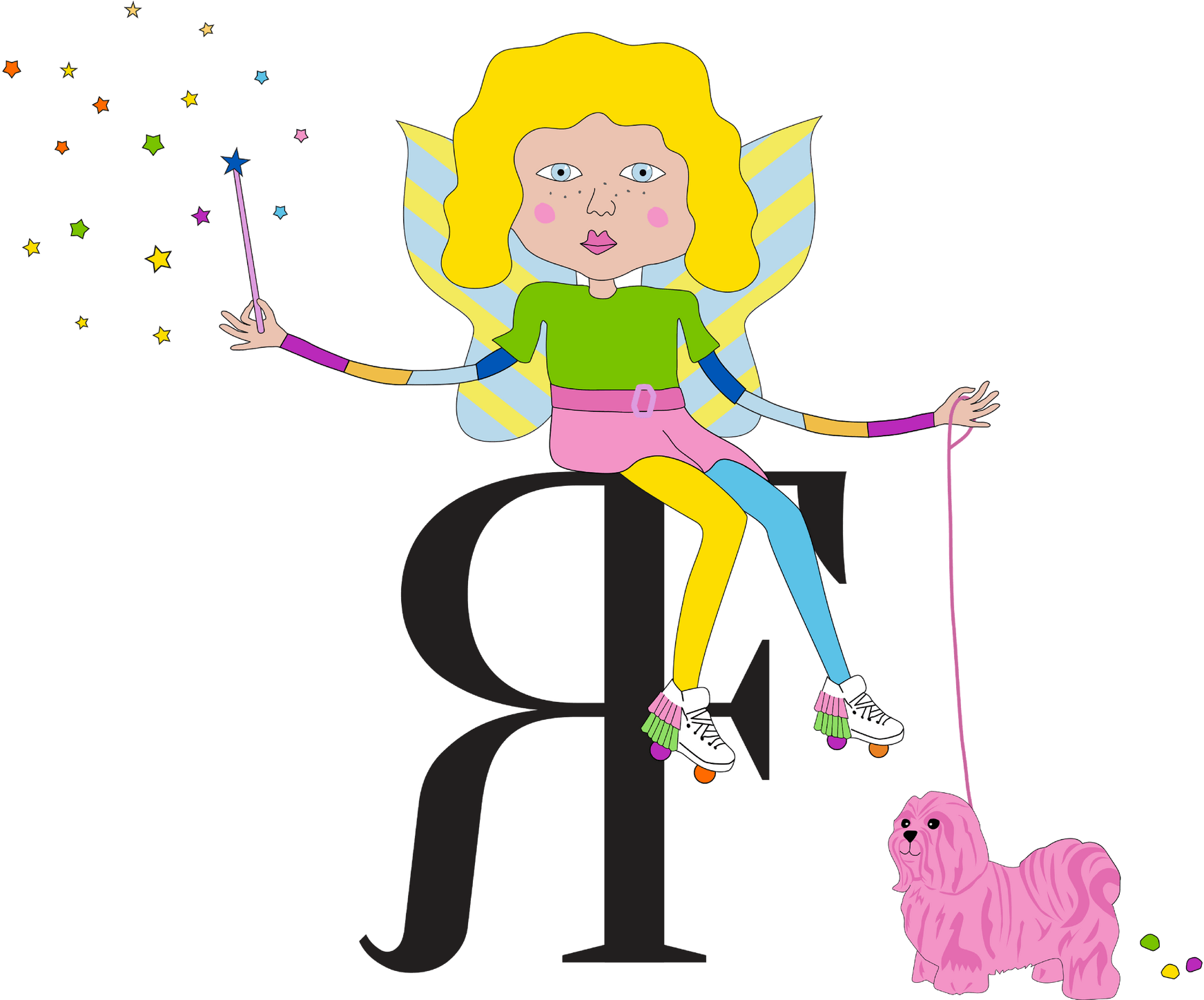 Mixing A Unique Blend Of Luxe Fabrics, Quirky Patterns - Cartoon Clipart (2048x1448), Png Download