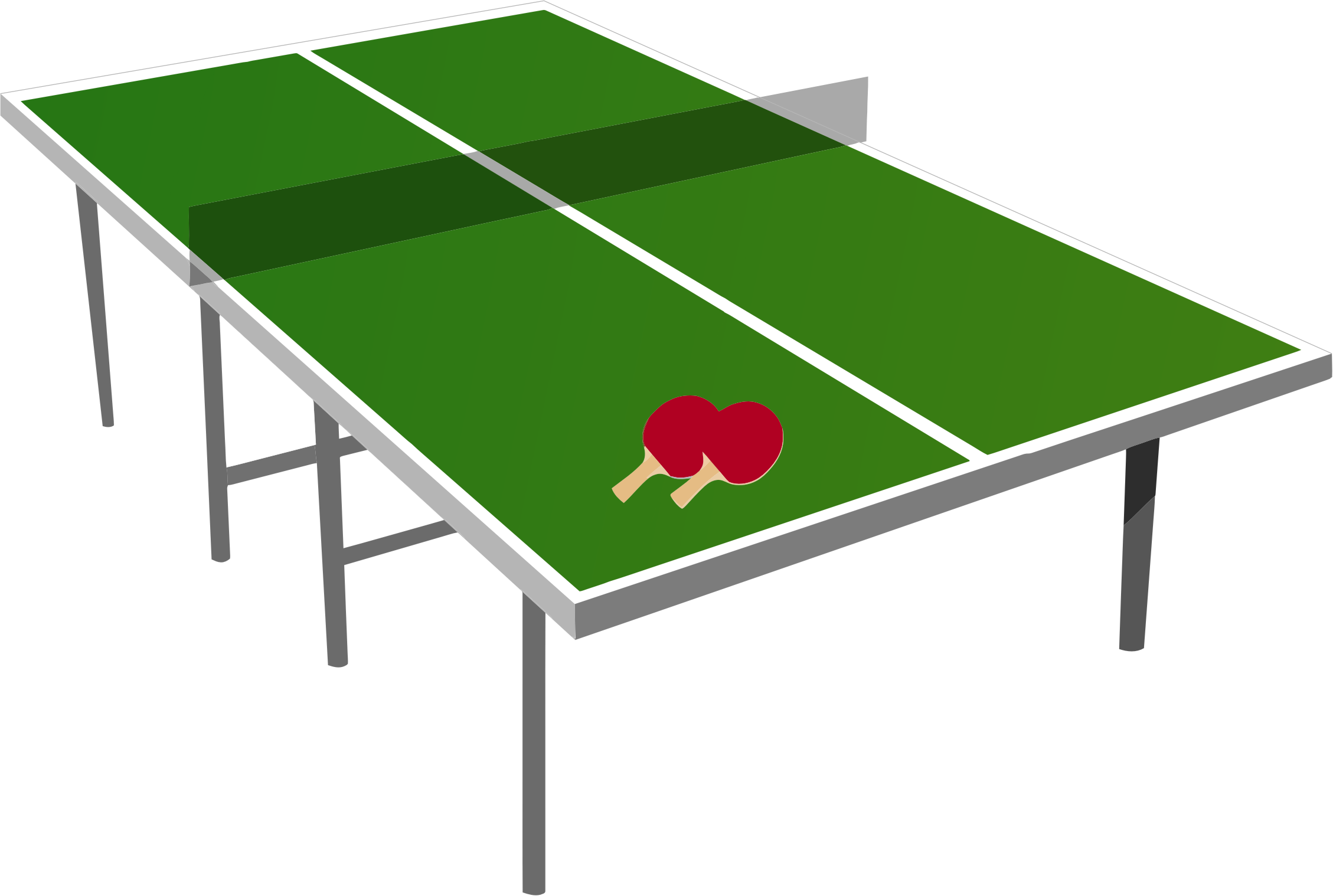 Clipart Isometric Ping Pong Table, Image Source - Table Tennis Table Clipart - Png Download (2258x1518), Png Download