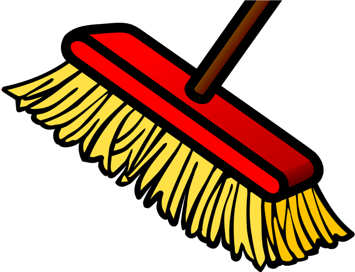 Paint Brush Clipart Lead Poisoning - Transparent Background Broom Clip Art - Png Download (1326x957), Png Download