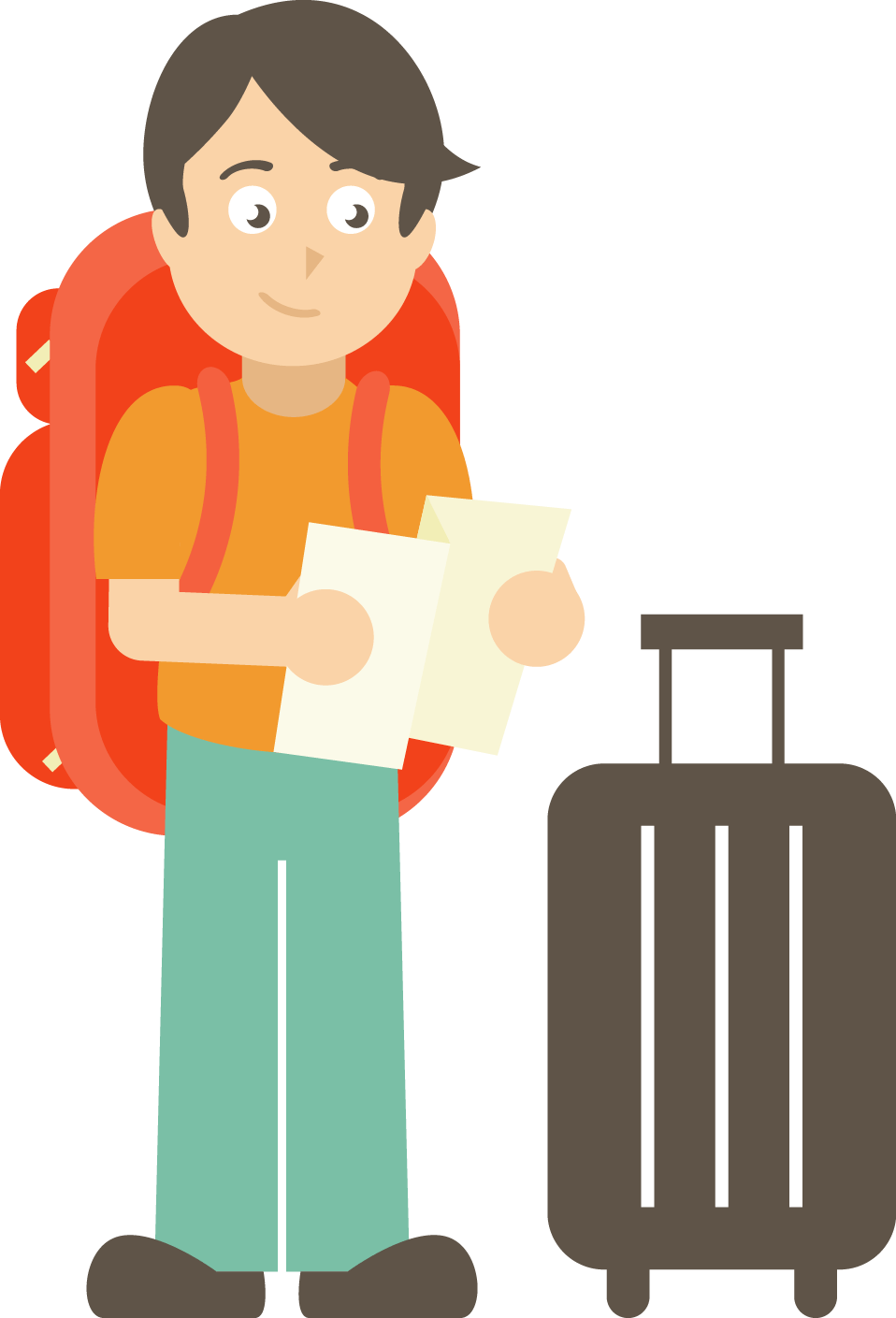 Traveler - Traveler Boy Png Clipart (958x1409), Png Download