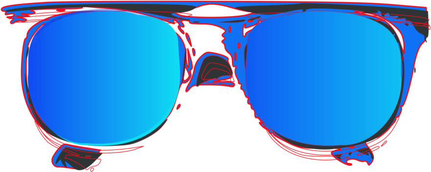 Clipart - Sunglasses - Glasses Colour Full Png Transparent Png (800x800), Png Download