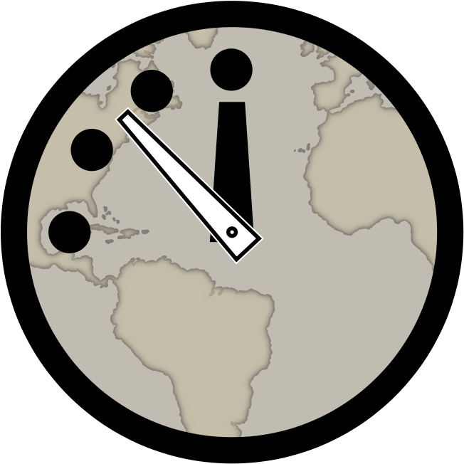 Clock Clip Art Download - Doomsday Clock Clipart - Png Download (800x800), Png Download