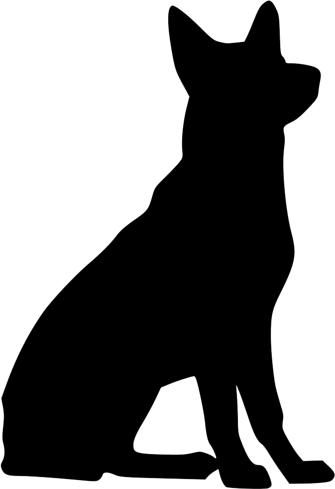 Svg Library Download Black German Shepherd Clipart - German Shepherd Free Svg - Png Download (672x980), Png Download