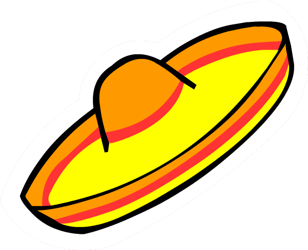 Sombrero Nachos - Cartoon Sombrero Png Clipart (668x632), Png Download