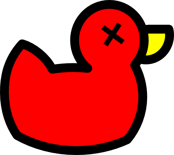 Red Duck Clipart - Png Download (600x534), Png Download