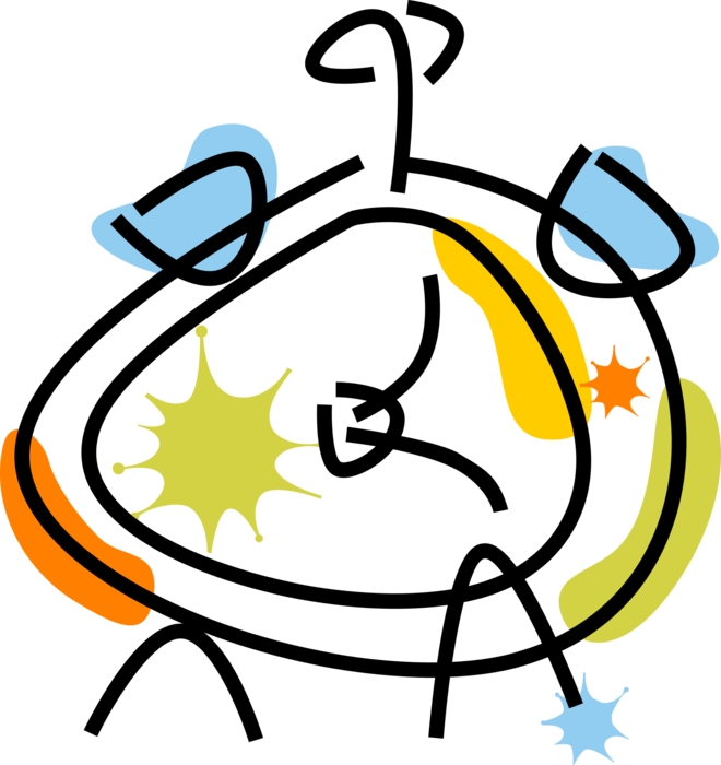 Vector Royalty Free Stock Alarm Clipart Wake Up Call - Png Download (660x700), Png Download