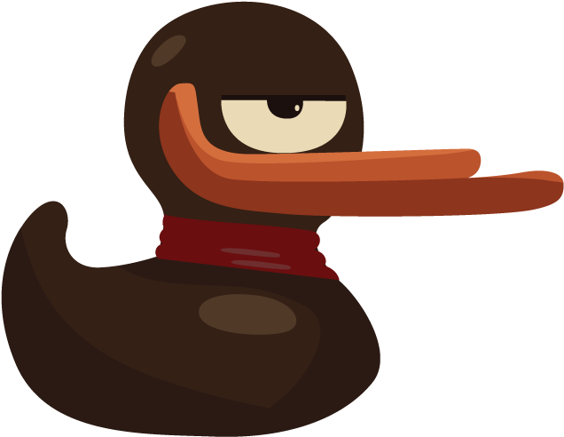 Psst, Vectors Are The Way Of The Future - Smug Duck Clipart (683x538), Png Download