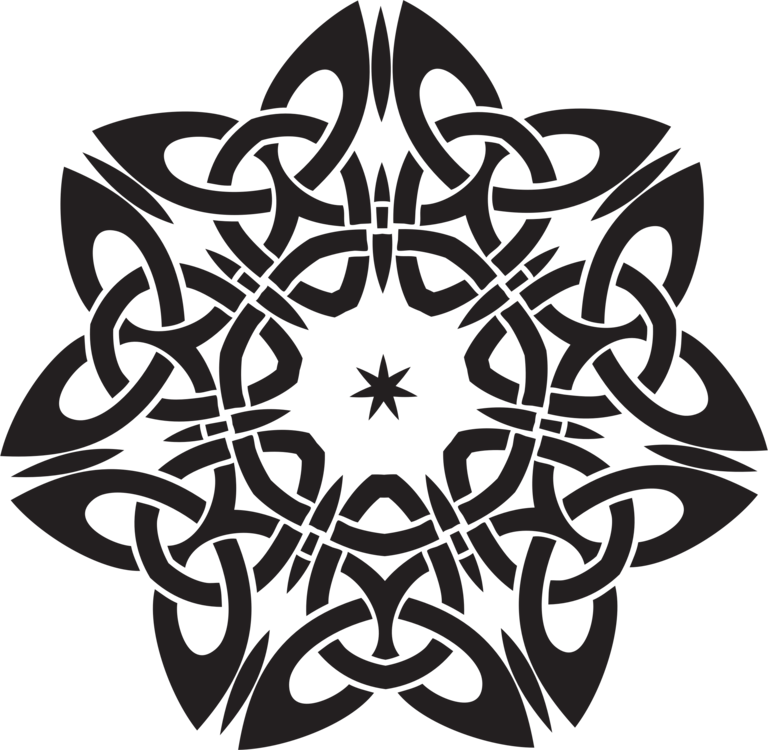 101 Celtic Knotwork Designs Celtic Art Celts Drawing - Celtic Designs Black And White Clipart (768x750), Png Download
