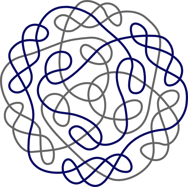 Skye Tangle Pattern Clipart (600x596), Png Download