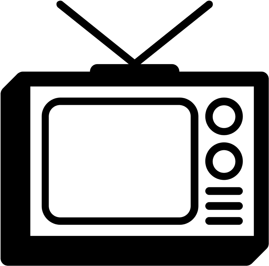 Media Clipart Tv Advertisement 1 Clip Art - Tv Radio Icon Png Transparent Png (975x975), Png Download