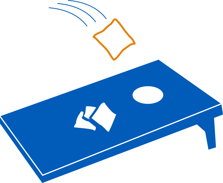 Corn Hole Png - Cornhole Png Clipart (778x640), Png Download