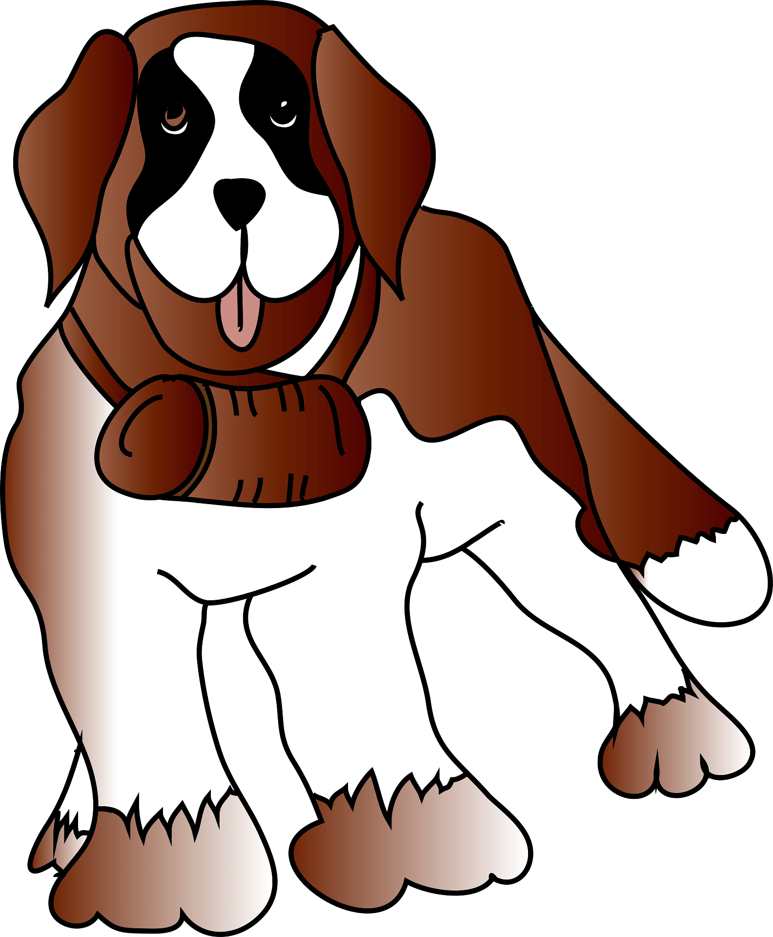 Dog, Animal, Pet, Rescue, Saint Bernard, St Bernard - Saint Bernard Clip Art - Png Download (594x720), Png Download
