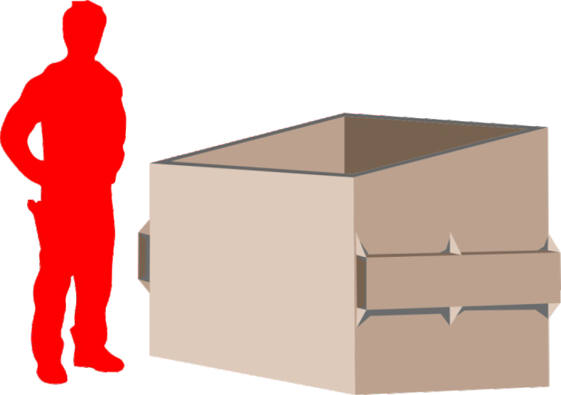 Dumpster Transparent Cardboard - 6 People Silhouette Clipart (789x555), Png Download