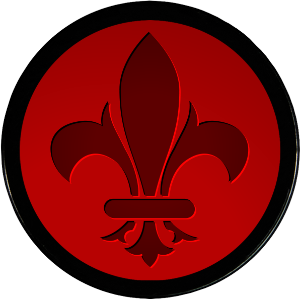Fleur De Lis - Circle Clipart (600x600), Png Download