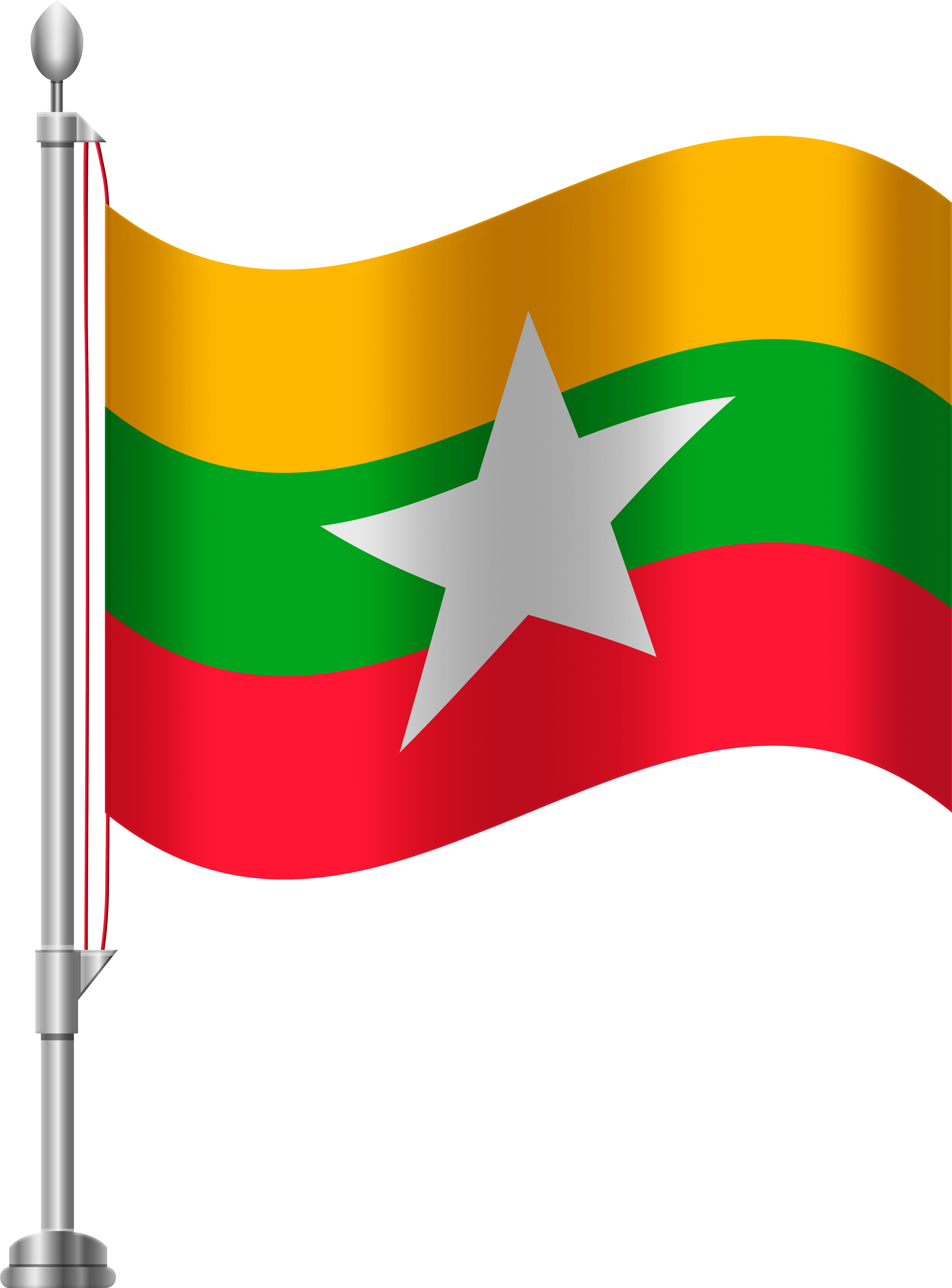 Myanmar Flag Png Clip Art Transparent Png (6141x8000), Png Download