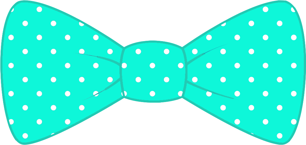 Bow Tie Necktie Blue Clip Art - Polka Dot Bow Tie Clipart - Png Download (984x469), Png Download