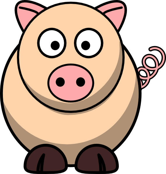 Clip Royalty Free Download Angry Pig Clipart - Imagenes Animadas De Puercos - Png Download (570x599), Png Download