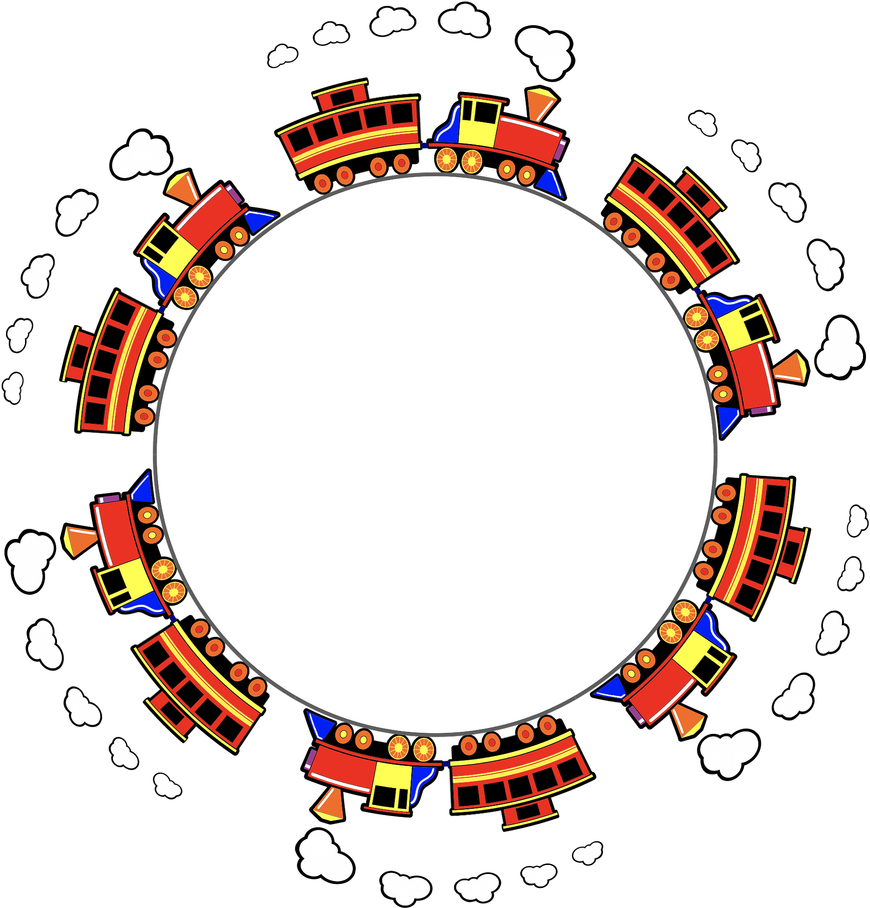 All Photo Png Clipart - Frame Train Transparent Png (718x750), Png Download