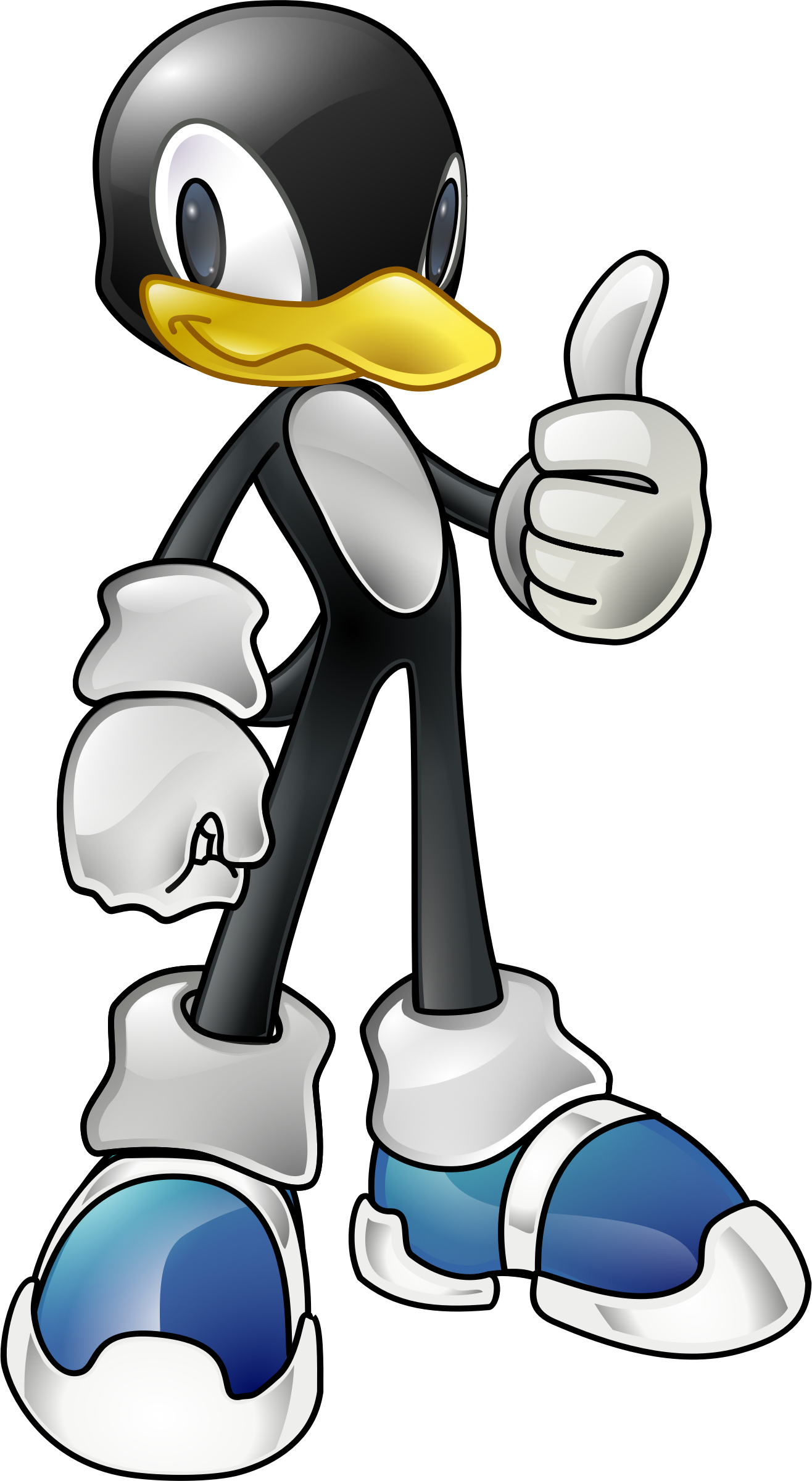 Penguin Tuxedo Sonic The Hedgehog Wikimedia Commons - Sonic The Hedgehog Penguin Clipart (411x750), Png Download
