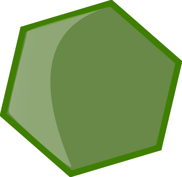 Hexagon Green Clip Art At - Hexagon Green - Png Download (600x586), Png Download