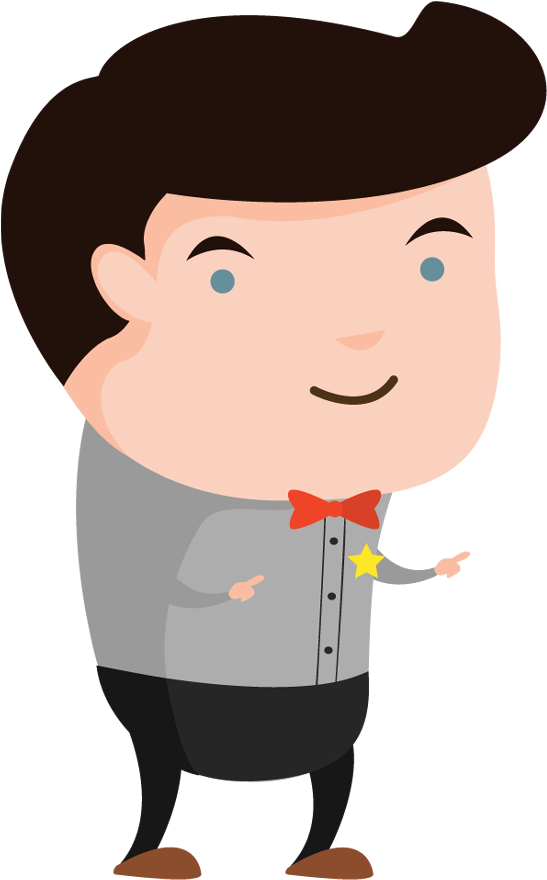 Cartoon Guy No Background Clipart (550x890), Png Download