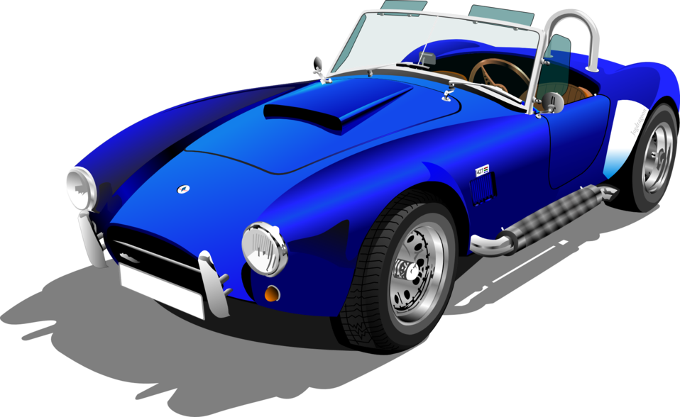 Public Domain Clip Art Image Blue Shelby Cobra Id - Sport Cars Clip Art - Png Download (958x588), Png Download