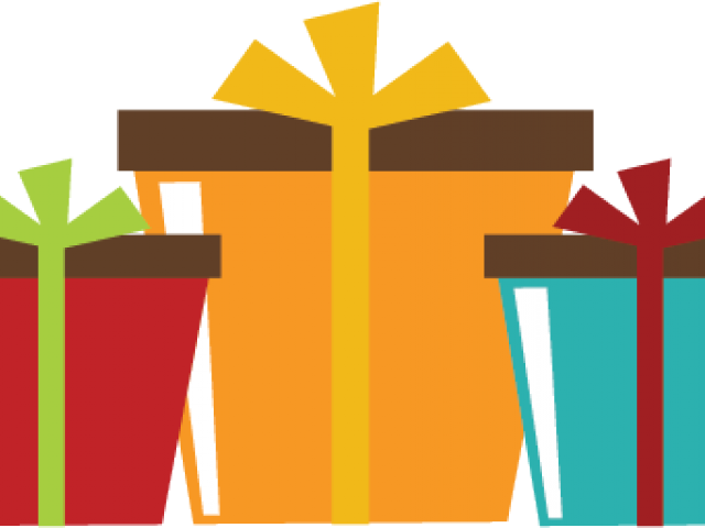 Birthday Present Clipart Row Presents - Birthday - Png Download (640x480), Png Download