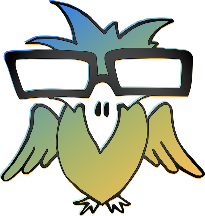 Bird Illustrations Parrot Glasses Cartoon - Hilarious Bird Jokes: The Funniest Collection Of Funny Clipart (714x750), Png Download