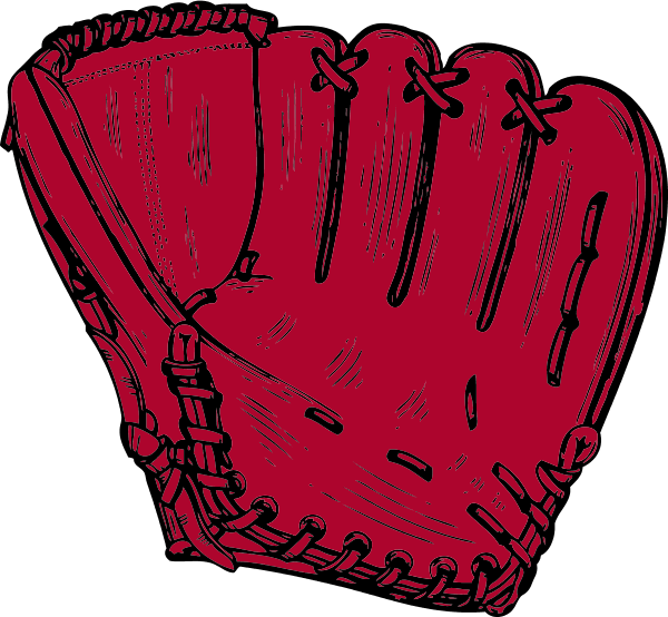 Baseball Glove Clip Art - Red Baseball Glove Clipart - Png Download (600x554), Png Download