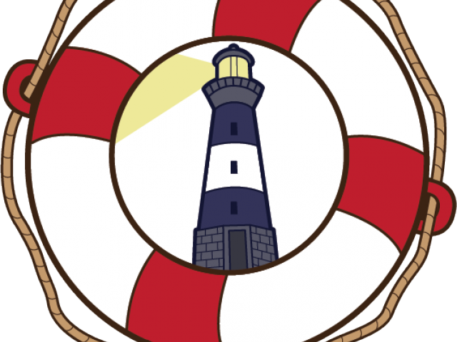 Lighthouse Clipart Life Preserver - Clip Art - Png Download (640x480), Png Download