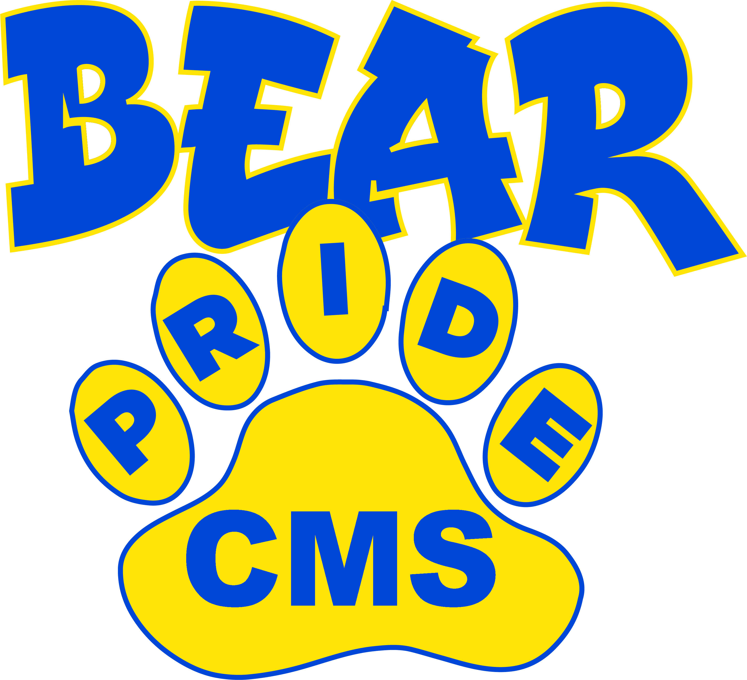 Cupertino Middle School - Cupertino Middle School Bear Clipart (3085x2807), Png Download