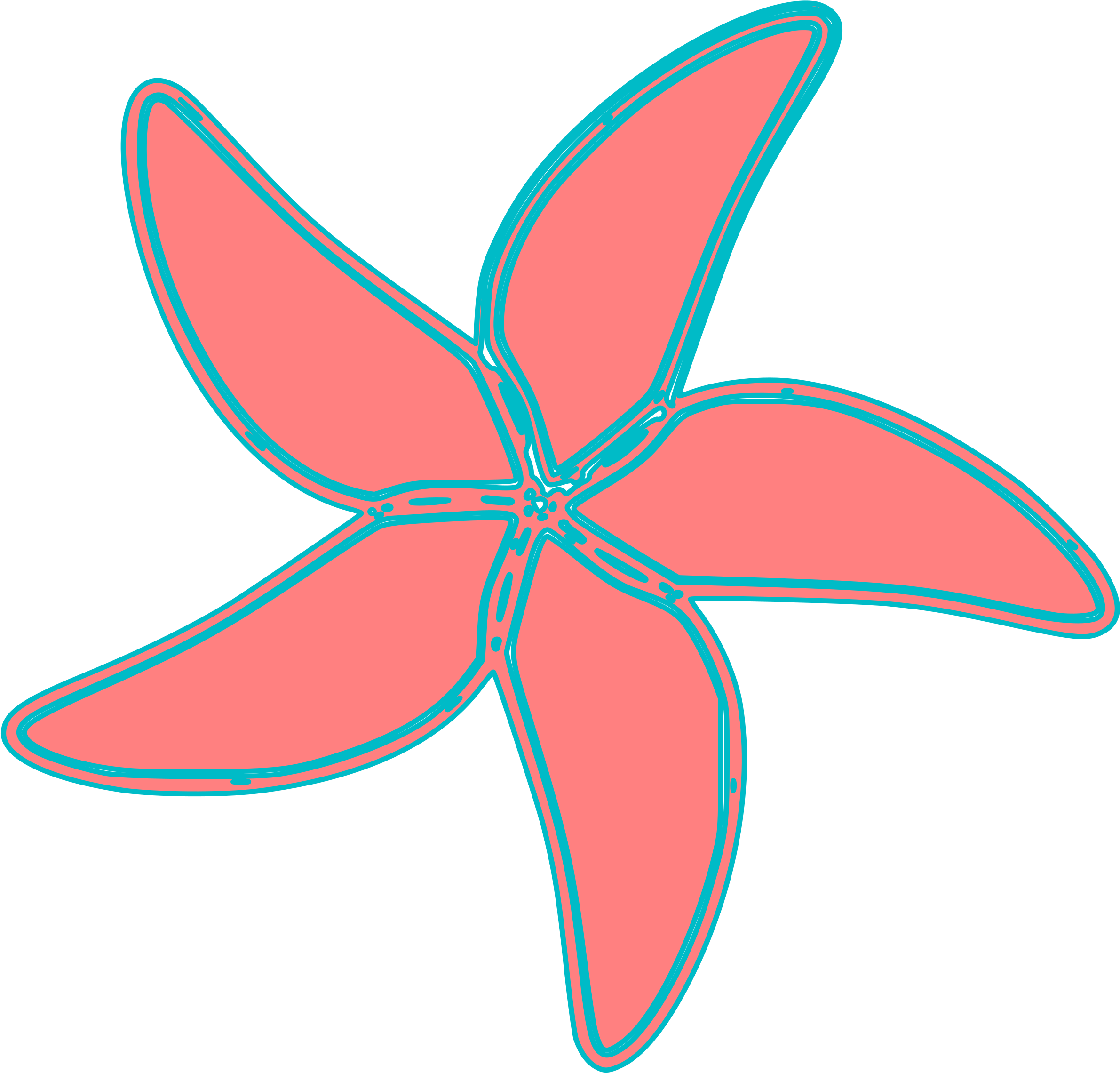 Starfish - Tropical - Clipart - Starfish Clipart Simple - Png Download (2400x3394), Png Download