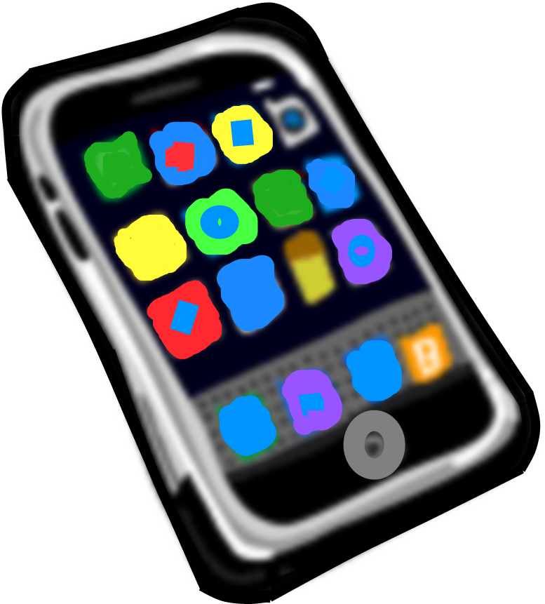 Garage Sale Picture - Mobile Phone Clipart (777x861), Png Download