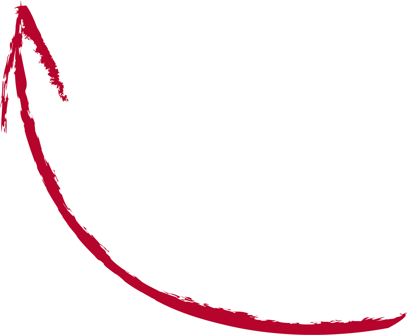 Allow Pnr Notification - Curved Red Arrow Png Clipart (1444x1173), Png Download