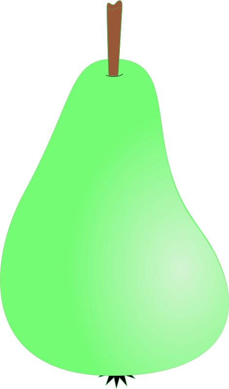 Pear1 Clip Art - Vector Graphics - Png Download (470x800), Png Download