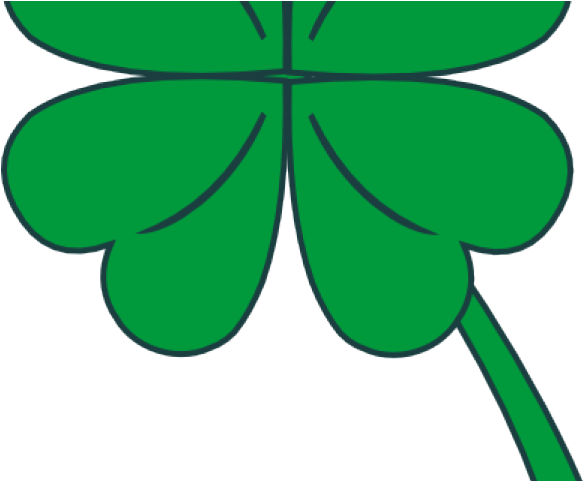 Shamrock Clipart Tiny - Four Leaf Clover Clip Art - Png Download (640x480), Png Download