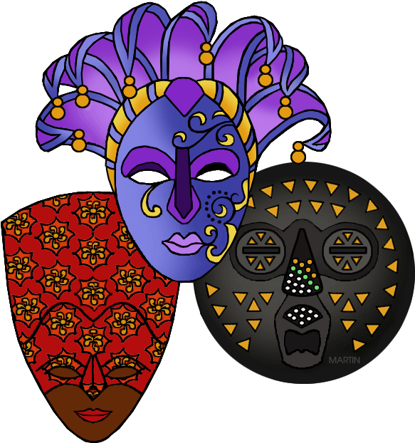 Masks Clipart (629x648), Png Download