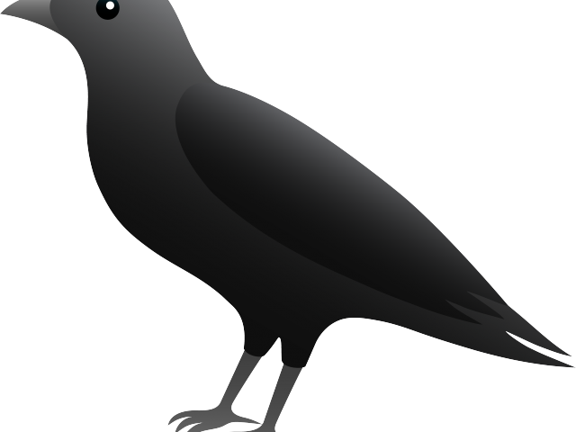 Blackbird Clipart Clip Art - Clipart Art Birds Crow - Png Download (640x480), Png Download