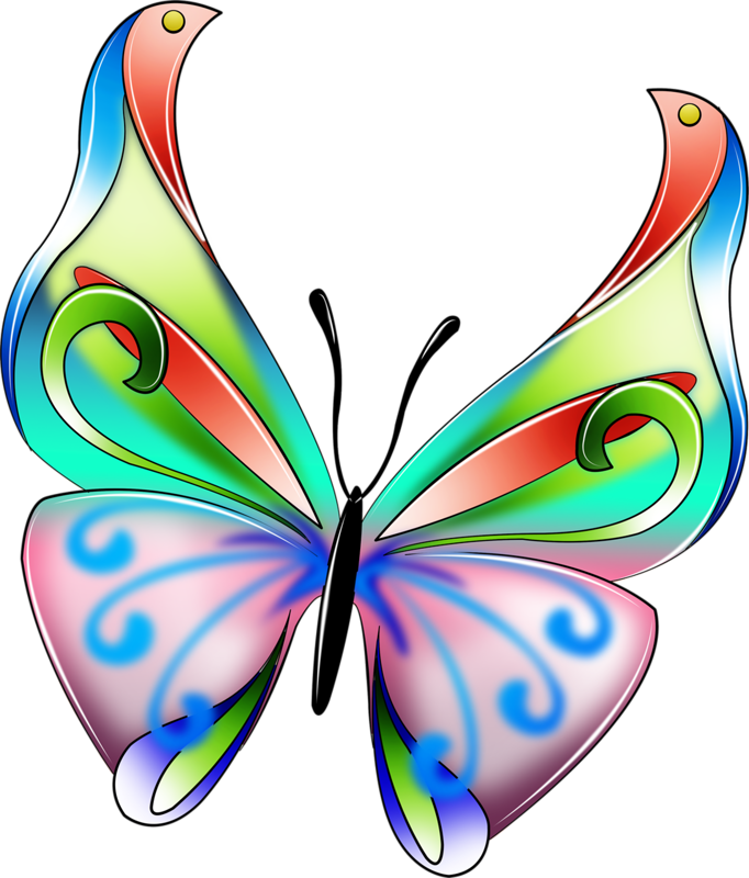 Clip Art - Imagenes Unicornios Y Mariposas - Png Download (682x800), Png Download