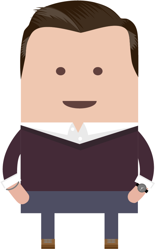 Professional Clipart Marketing Director - Cartoon - Png Download (1042x1042), Png Download