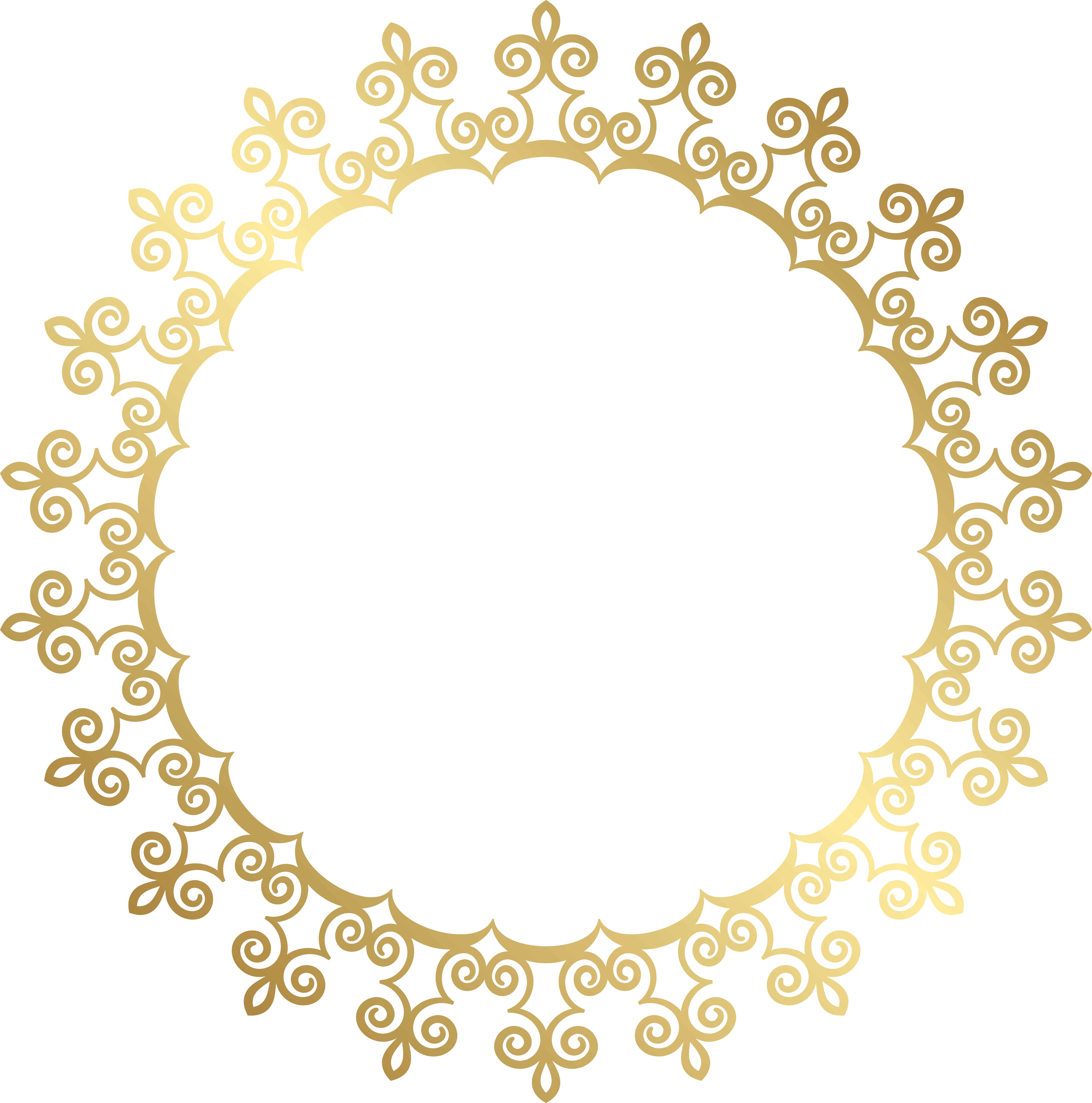 Download Round Gold Border Frame Transparent Clip Art Image Png Download (159816) PinClipart