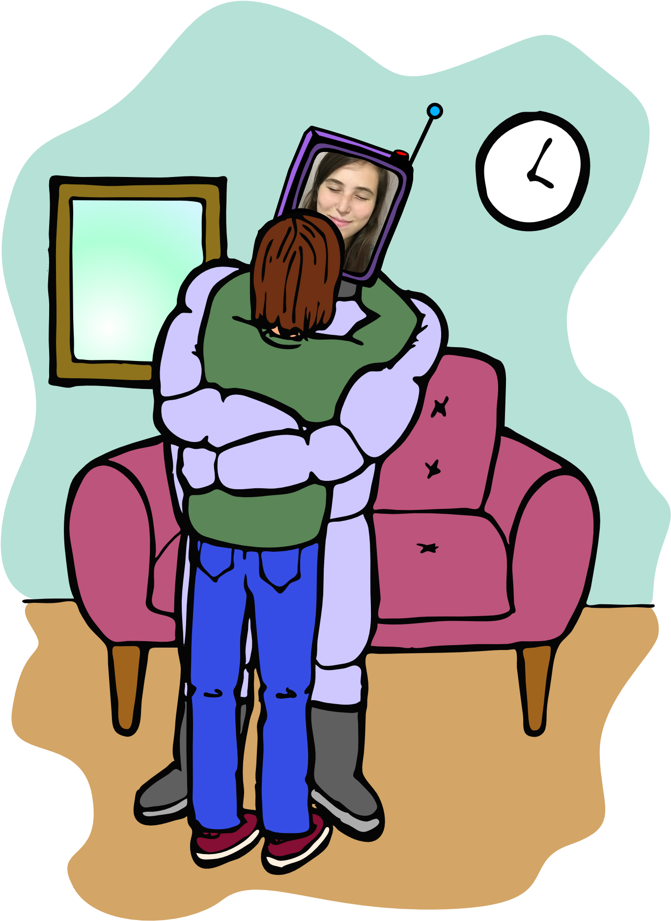 The Importance Of Teaching Robots To Hug - Hug Clipart (1549x2200), Png Download
