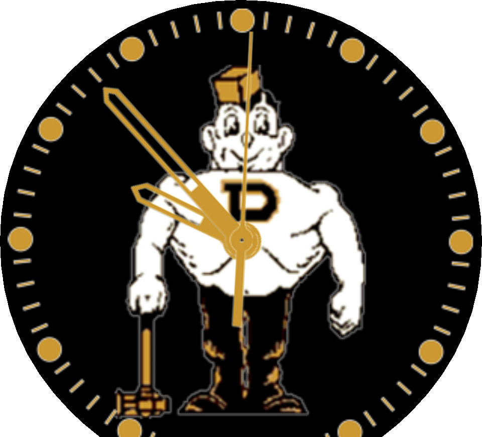 Old Style Purdue Pete Watch Face Preview Clipart (960x870), Png Download