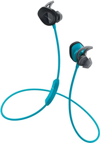 Bose Soundsport Wireless Headphones (aqua) Clipart (650x650), Png Download