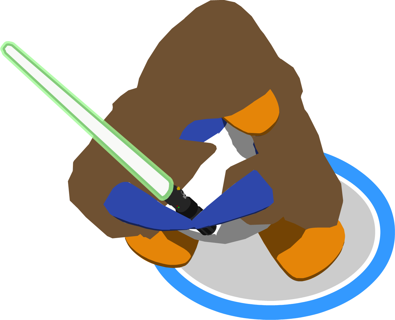 Jedi In-game - Video Game Clipart (1300x1054), Png Download