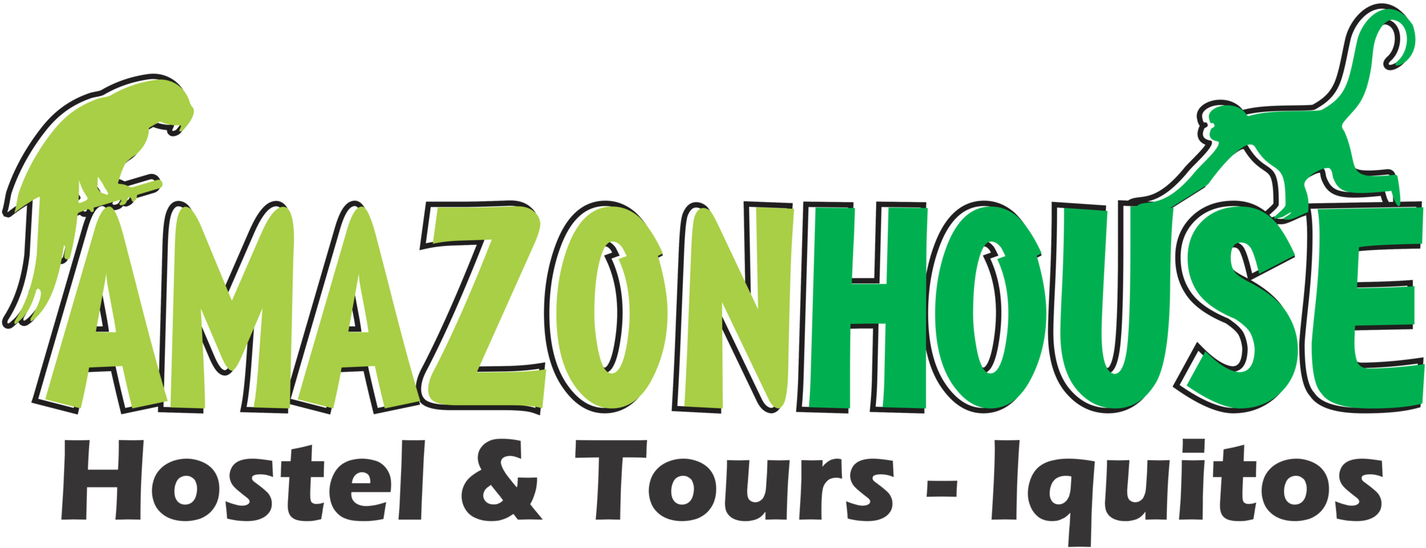Amazon House Hostel - Logo Dos Pinos Costa Rica Clipart (2048x787), Png Download