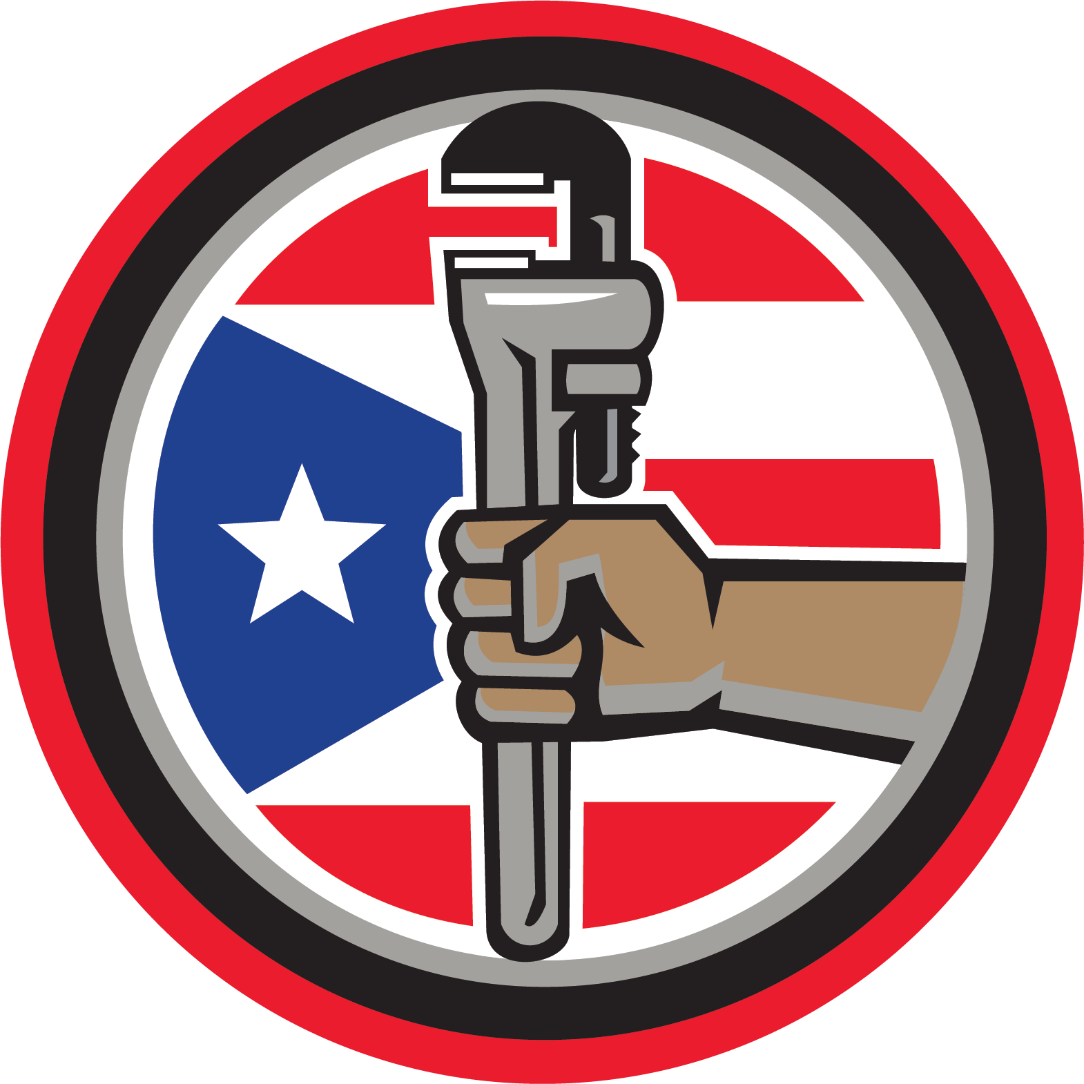 Merced Plumbing Services - Pipe Wrench Clipart (1570x1570), Png Download