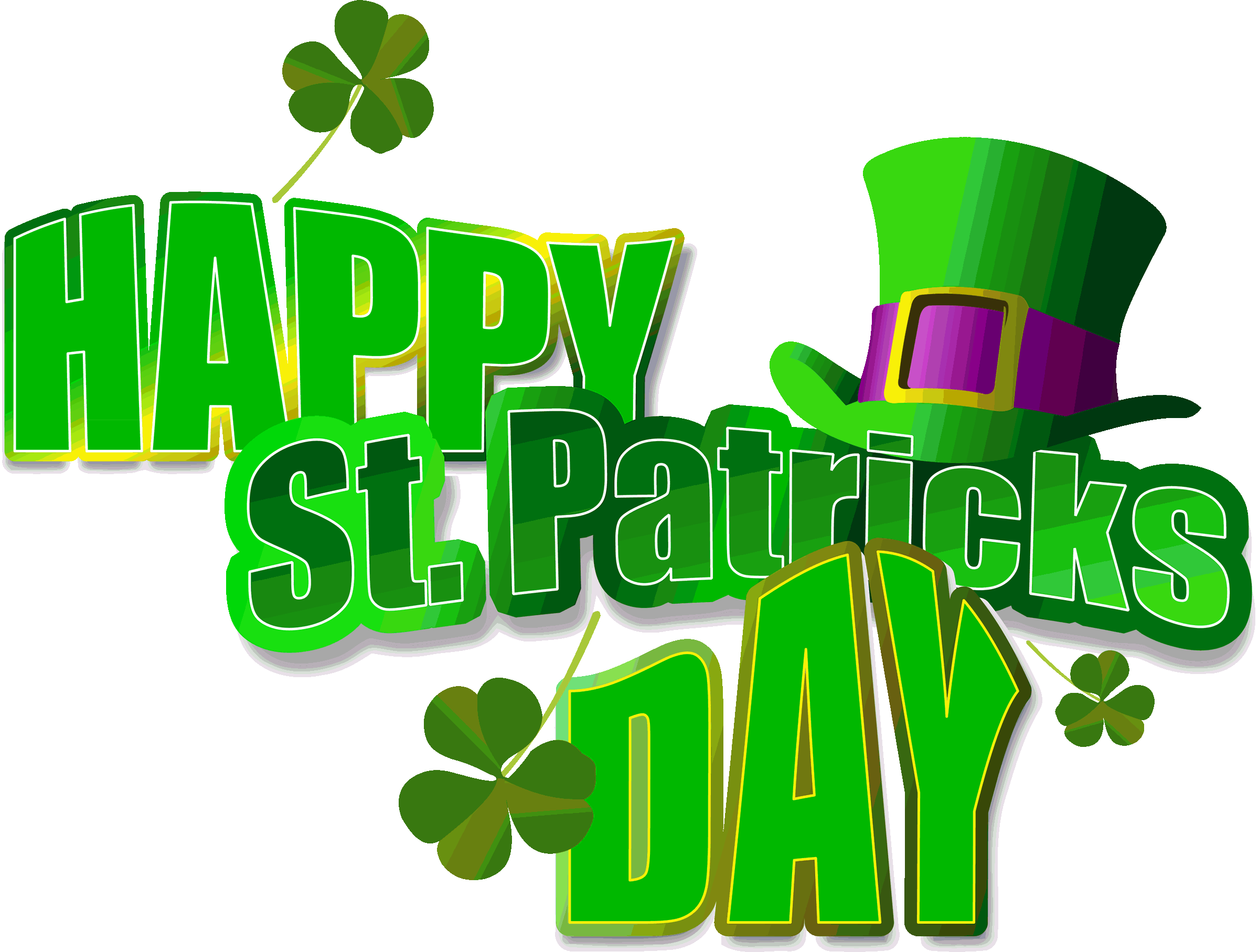 St Patrick's Day - Happy St Patrick's Day 2018 Clipart (2400x1815), Png Download